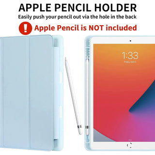 Husa pentru tableta Huawei Matepad T10 / T10s (9.7" / 10.1"), Sigloo, interior de piele sintetica, spatele din silicon, rezistent la socuri, BLEU