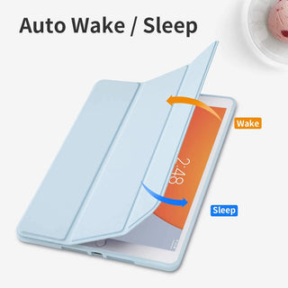 Husa Slim Sigloo, Smart Cover, Trifold, pentru tableta LENOVO Tab M10 3rd Gen(TB-328FU, TB-328XU), 10.1", model Bleu