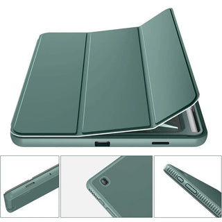 Husa Slim Sigloo, Smart Cover, Trifold, pentru tableta LENOVO Tab M10 3rd Gen(TB-328FU, TB-328XU), 10.1", Verde Inchis