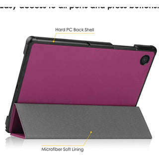 Husa tableta Sigloo, Trifold, Violet, pentru Samsung Galaxy Tab S10 Plus 12.4"