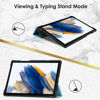 Husa Tableta Sigloo pentru Samsung Galaxy Tab S10 Plus, Slim, Trifold, Albastra, 12.4 inch