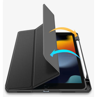 Husa premium Sigloo, pentru tableta Samsung Galaxy Tab S10 Plus, 12.4", suport Smart Pen, policarbonat, negru