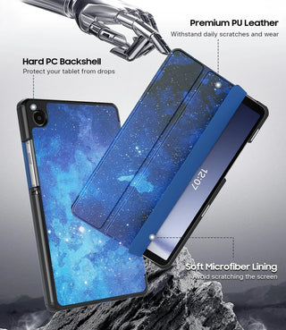 Husa Slim Sigloo, Smart Cover, Trifold, pentru Lenovo Tab M10 Plus 10.6" (3rd gen) TB-125F, TB-128F, StarLight