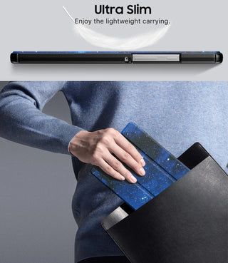 Husa Slim Sigloo, Smart Cover, Trifold, pentru Lenovo Tab M10 Plus 10.6" (3rd gen) TB-125F, TB-128F, StarLight