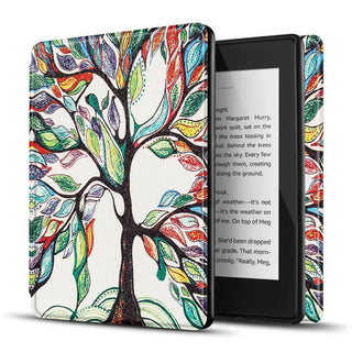 Husa Slim Sigloo pentru Kindle Scribe 10.2 inci (2022 & 2024) - Piele PU, Suport Stilou, Functie Auto Sleep/Wake, model Love Tree