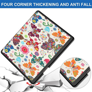 Husa pentru Kindle Scribe 10.2", Sigloo, Butterfly, tip origami, Piele PU, Functie Auto Sleep/Wake