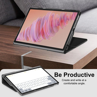 Husa Slim Sigloo, Smart Cover, Trifold, pentru Lenovo Tab Plus 2024(TB-351/TB- 352), 11.5", Burgundy