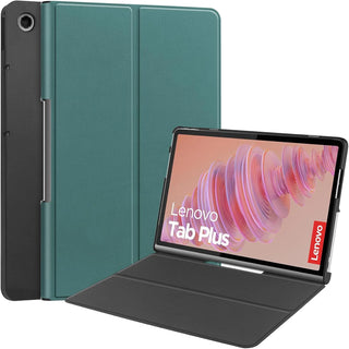 Husa Slim Sigloo, Smart Cover, Trifold, pentru Lenovo Tab Plus 2024(TB-351/TB- 352), 11.5", Pine Green