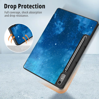 Husa pentru Samsung Galaxy Tab S10+/S9+/S9Fe+, 12.4", UltraSlim de tip stand, functie sleep/wake-up, Smart Cover, Sigloo, Star Light