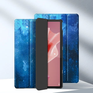 Husa pentru Samsung Galaxy Tab S10+/S9+/S9Fe+, 12.4", UltraSlim de tip stand, functie sleep/wake-up, Smart Cover, Sigloo, Star Light