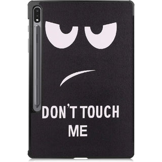Husa Slim Sigloo, Smart Cover, Trifold, pentru Samsung Galaxy Tab S10 FE+ (SM-X620), 13.1", Don't Touch Me
