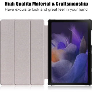 Husa Slim Sigloo, Smart Cover, Trifold, pentru Samsung Galaxy Tab S10 FE+ (SM-X620), 13.1", Star Light