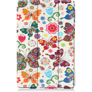 Husa Slim Sigloo, Smart Cover, Trifold, pentru Samsung Galaxy Tab S10 FE+ (SM-X620), 13.1", Fluturi
