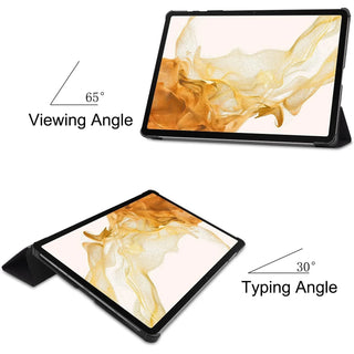 Husa Slim Sigloo, Smart Cover, Trifold, pentru Samsung Galaxy Tab S10 FE+ (SM-X620), 13.1", Fluturi