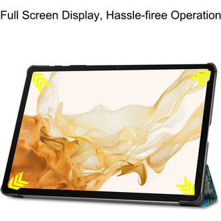 Husa Slim Sigloo, Smart Cover, Trifold, pentru Samsung Galaxy Tab S10 FE+ (SM-X620), 13.1", Painted Tree