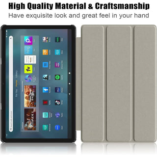 Husa Slim Sigloo, Smart Cover, Trifold, pentru Samsung Galaxy Tab S10 FE+ (SM-X620), 13.1", Good Night