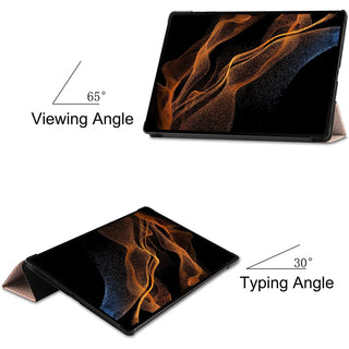 Husa Slim Sigloo, Smart Cover, Trifold, pentru Samsung Galaxy Tab S10 FE+ (SM-X620), 13.1", Rose Gold