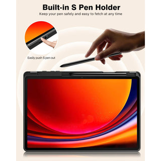 Husa Slim Sigloo, Smart Cover, Trifold, pentru Samsung Galaxy Tab S10 FE+ (SM-X620), 13.1", Burgundy