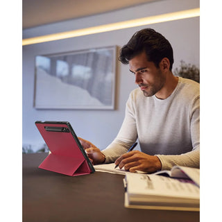 Husa Slim Sigloo, Smart Cover, Trifold, pentru Samsung Galaxy Tab S10 FE+ (SM-X620), 13.1", Burgundy