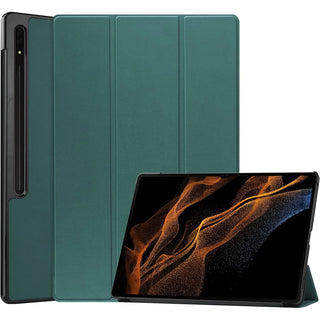 Husa Slim Sigloo, Smart Cover, Trifold, pentru Samsung Galaxy Tab S10 FE+ (SM-X620), 13.1", Pine Green