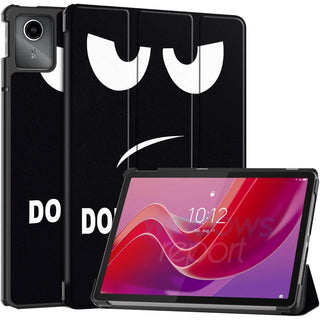 Husa Slim Sigloo, Smart Cover, Trifold, pentru Lenovo Ideea Tab Plus (TB361)/ Lenovo Tab K12, 12.1", Don't Touch Me