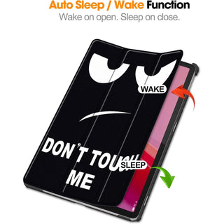 Husa Slim Sigloo, Smart Cover, Trifold, pentru Lenovo Ideea Tab Plus (TB361)/ Lenovo Tab K12, 12.1", Don't Touch Me