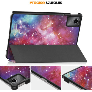 Husa Slim Sigloo, Smart Cover, Trifold, pentru Lenovo Ideea Tab Plus (TB361)/Lenovo Tab K12, 12.1", Galaxy