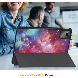 Husa Slim Sigloo, Smart Cover, Trifold, pentru Lenovo Ideea Tab Plus (TB361)/Lenovo Tab K12, 12.1", Galaxy