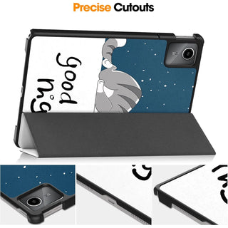 Husa Slim Sigloo, Smart Cover, Trifold, pentru Lenovo Idea Tab Plus (TB361)/ Lenovo Tab K12, 12.1", Good Night