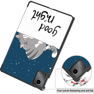 Husa Slim Sigloo, Smart Cover, Trifold, pentru Lenovo Idea Tab Plus (TB361)/ Lenovo Tab K12, 12.1", Good Night