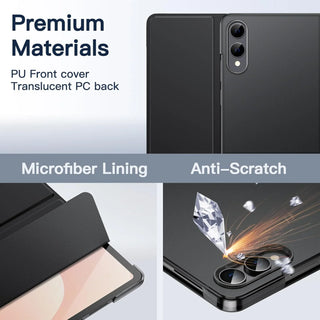 Husa Slim Sigloo, Smart Cover, Trifold, pentru Samsung Galaxy Tab S11 Utra, 2025(SM-930/SM-936)/ S12 Ultra(2026), 14.6", Fluturi