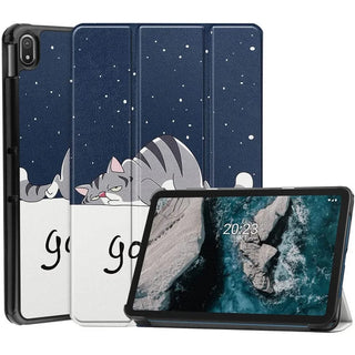 Husa Slim Sigloo, Smart Cover, Trifold, pentru Samsung Galaxy Tab S11 Utra, 2025(SM-930/SM-936)/ S12 Ultra(2026), 14.6", Good Night