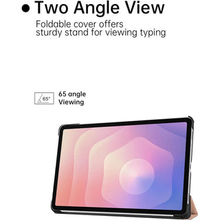 Husa Slim Sigloo, Smart Cover, Trifold, pentru Samsung Galaxy Tab S11 Utra, 2025(SM-930/SM-936)/ S12 Ultra(2026), 14.6", Rose Gold