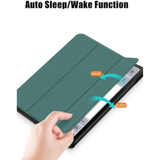 Husa Slim Sigloo, Smart Cover, Trifold, pentru Samsung Galaxy Tab S11 Utra, 2025(SM-930/SM-936)/ S12 Ultra(2026), 14.6", Pine Green