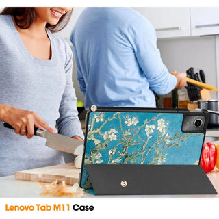Husa Slim Sigloo, Smart Cover, Trifold, pentru Lenovo K11 Gen2/ Idea Tab 11(2025), 11", Painted Tree
