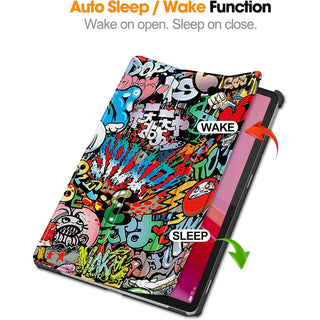 Husa Slim Sigloo, Smart Cover, Trifold, pentru Lenovo K11 Gen2/ Idea Tab 11(2025), 11", Grafitty