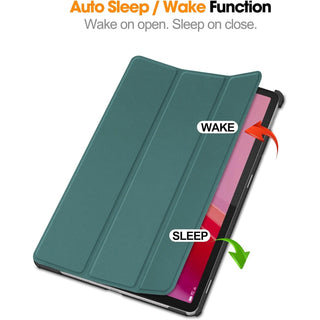Husa Slim Sigloo, Smart Cover, Trifold, pentru Lenovo K11 Gen2/ Idea Tab 11(2025), 11", Pine Green