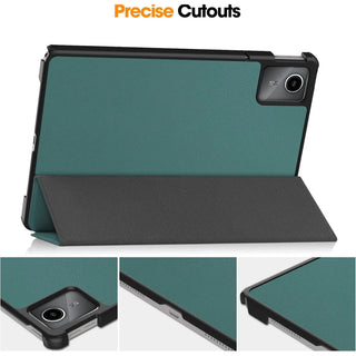 Husa Slim Sigloo, Smart Cover, Trifold, pentru Lenovo K11 Gen2/ Idea Tab 11(2025), 11", Pine Green