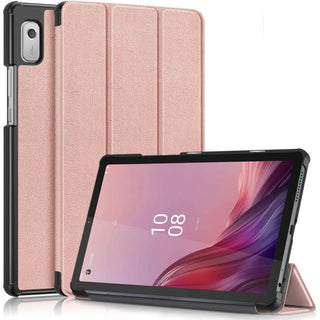 Husa Sigloo pentru tableta Lenovo Idea Tab Pro 12.7" – Slim, Tri-Fold Magnetic, Piele Ecologica, Stand Reglabil, Rose Gold