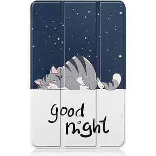 Husa pentru Samsung Galaxy Tab S11, 11", Smart Cover Trifold, Slim, Protectie 360°, Design Good Night, Sigloo