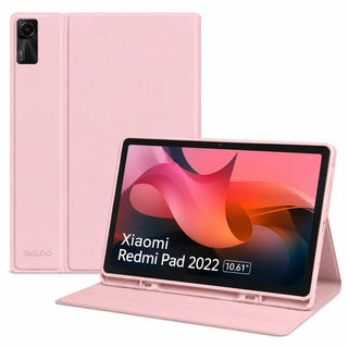 Husa Office SIGLOO pentru Xiaomi Redmi Pad (2022), 10.61", Functie Stand, Inchidere Magnetica, Protectie Completa, Material Premium, Roz
