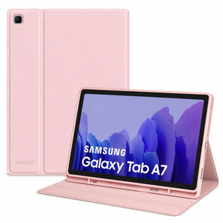 Husa Office SIGLOO pentru Samsung Tab A7 (2024/2022), 10.4", Functie Stand, Inchidere Magnetica, Protectie Completa, Material Premium, Roz