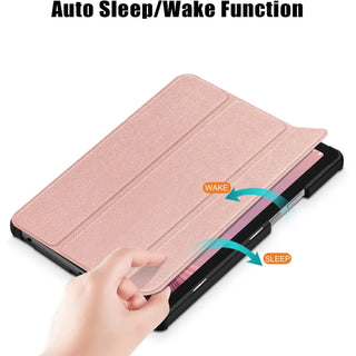 Husa Slim Sigloo, Smart Cover, Trifold, pentru Lenovo K11 Gen2/ Idea Tab 11(2025), 11", Rose Gold, Sigloo
