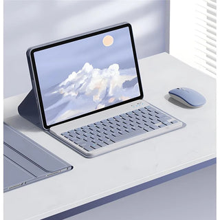 Husa cu tastatura si mouse Wireless, Bluetooth, pentru tableta Huawei MatePad 11.5" S, Sigloo, Negru