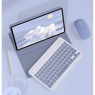 Husa cu tastatura si mouse Wireless, Bluetooth, pentru tableta Huawei MatePad 11.5" S, Sigloo, Negru