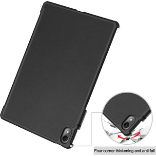 Husa Sigloo pentru tableta Huawei MatePad 11.5" S – Slim, Tri-Fold Magnetic, Piele Ecologica, Stand Reglabil, – Burgundy