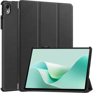 Husa Sigloo pentru tableta Huawei MatePad 11.5" S – Slim, Tri-Fold Magnetic, Piele Ecologica, Stand Reglabil, – Negru