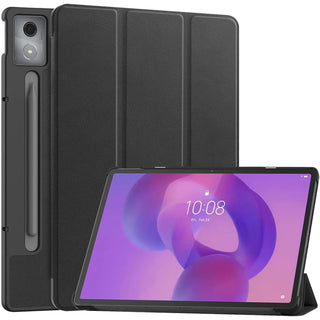 Husa Sigloo pentru tableta Lenovo Idea Tab Pro 12.7" – Slim, Tri-Fold Magnetic, Piele Ecologica, Stand Reglabil, – Negru