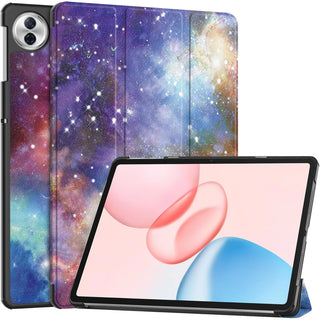 Husa Sigloo pentru tableta Honor Pad 10, 12.1" (2025), – Slim, Tri-Fold Magnetic, Piele Ecologica, Stand Reglabil, – model Galaxy
