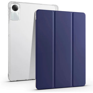 Husa Sigloo pentru tableta Honor Pad X8A, spate transparent, slim, albastru